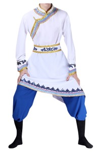 Order Mongolian Dance Costumes Design Mongolian Costumes Adult Chopsticks Dance Modern Men's Dance Costumes Performance Costumes Inner Mongolia SKDO009 front view